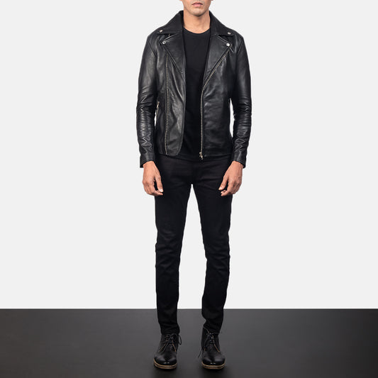 Noah Leather Biker Jacket - For Men