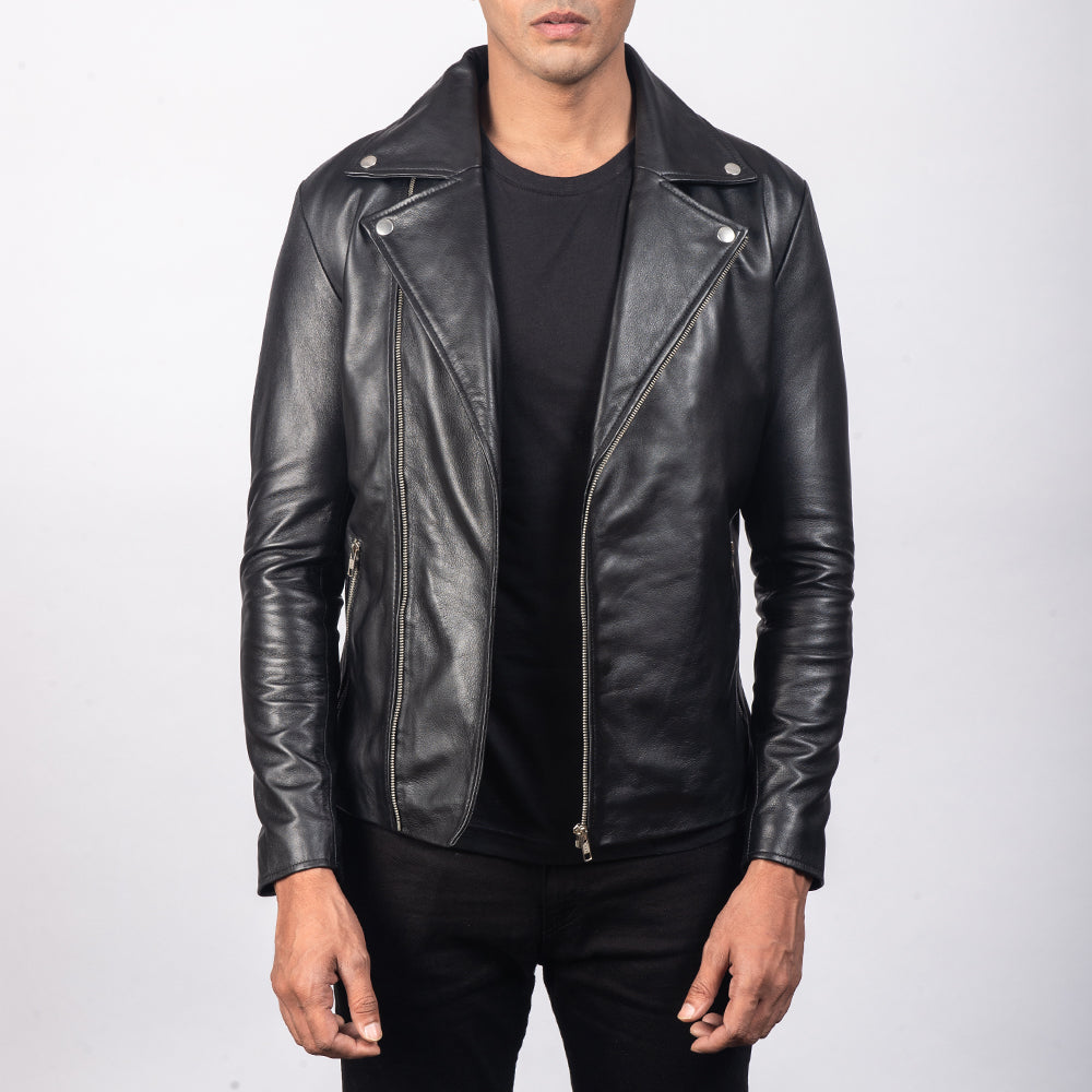 Noah Leather Biker Jacket - For Men