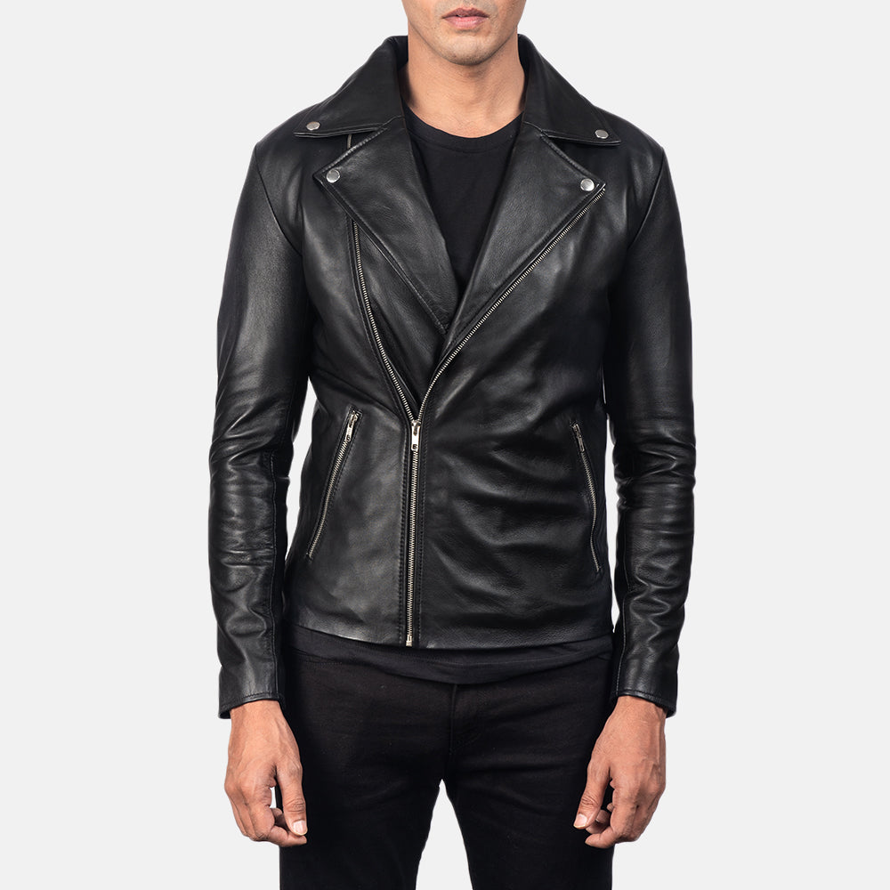 Noah Leather Biker Jacket - For Men