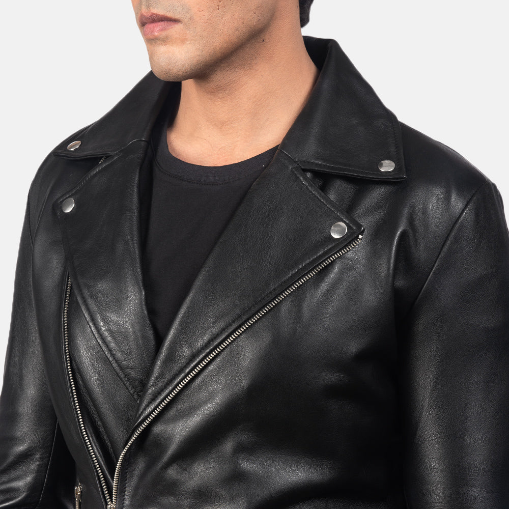 Noah Leather Biker Jacket - For Men