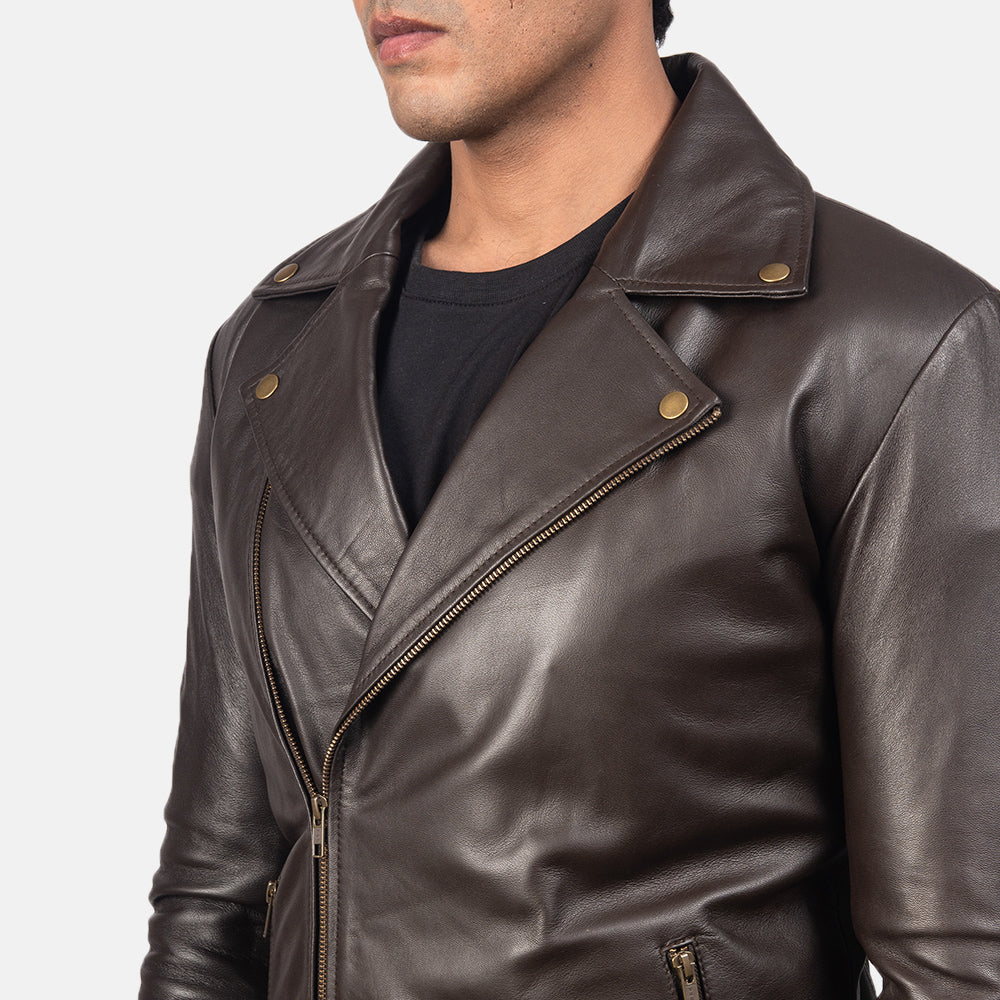 Noah Leather Biker Jacket - For Men