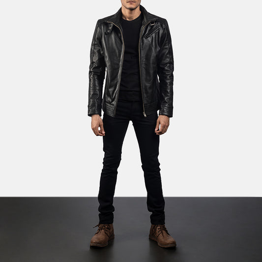 Legacy Leather Biker Jacket - For Men